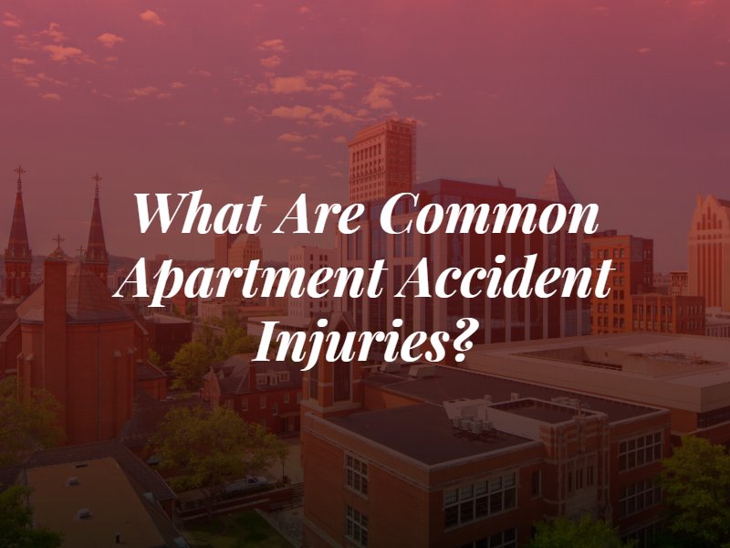 common apartment accident injuries