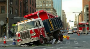 dump truck accident in Boston