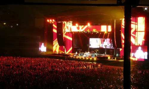 crowded concert in Boston