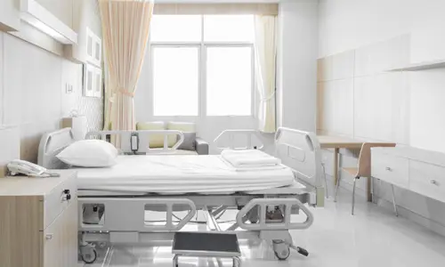 a modern hospital room