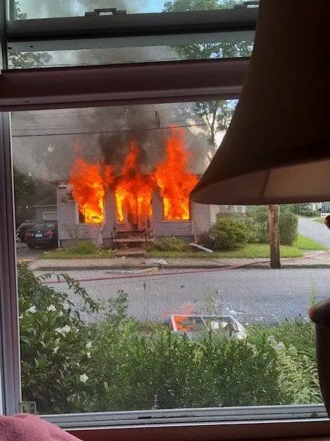 natural gas explosion of a house